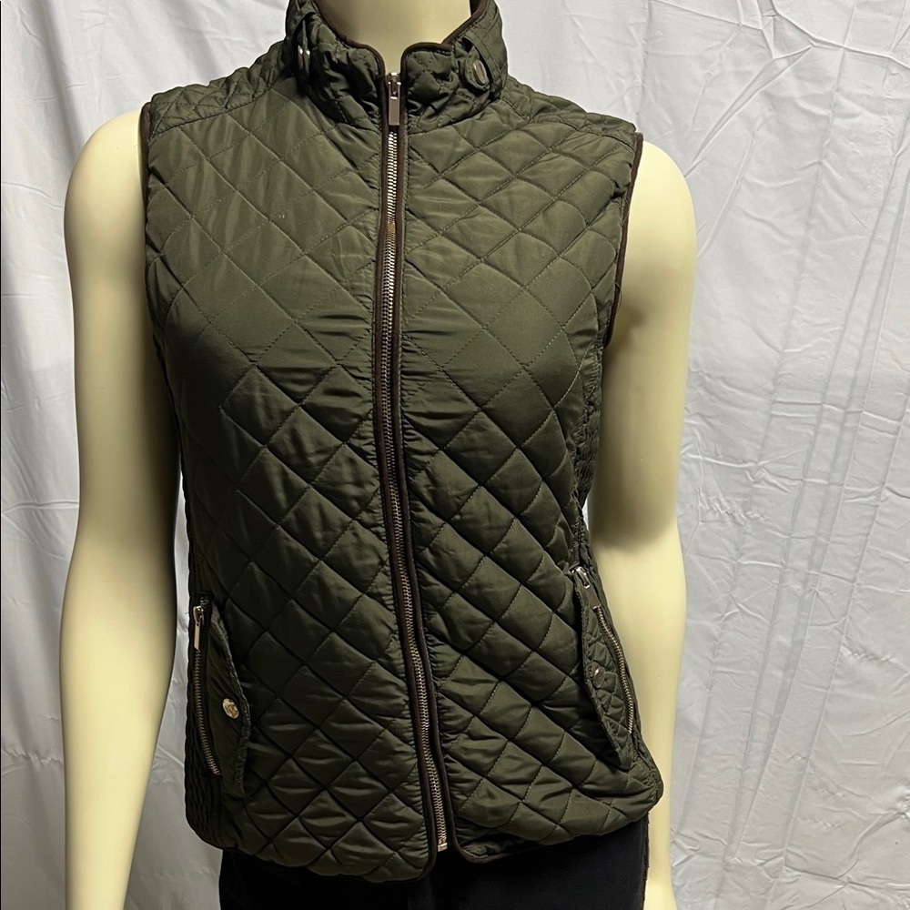 Blue Rain Quilted Khaki Vest